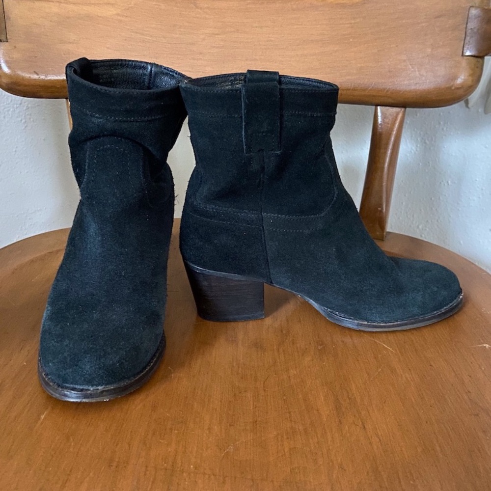 Black Suede Booties size 6.5